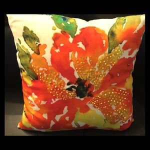 Bright Orange Decorative Pillow